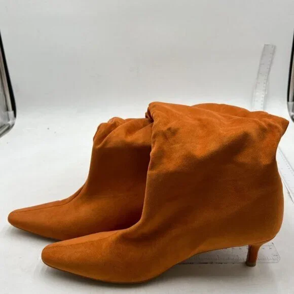 Women Comfortable Low Heel Pull on Stylish Knee High Boots Square Toe Brown - Picture 3 of 7